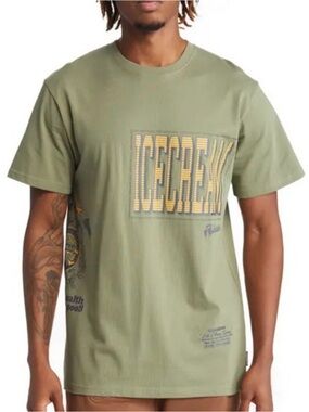 ICECREAM Men’s Mercer Cotton Tee - Deep Lichen Green